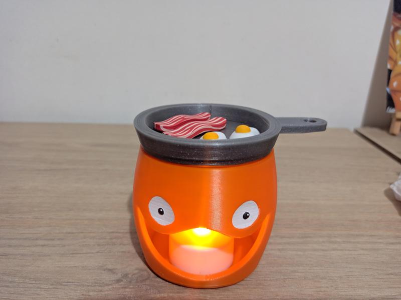 Calcifer Lamp with Frying Pan