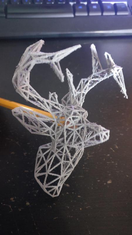 wire-frame deer head