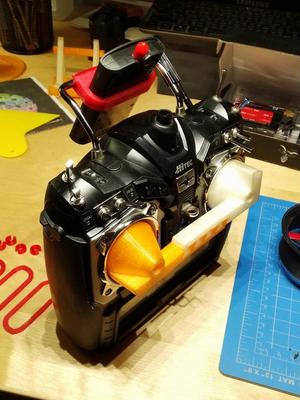 TBS Crossfire module mount for Hitec Aurora 9 radio