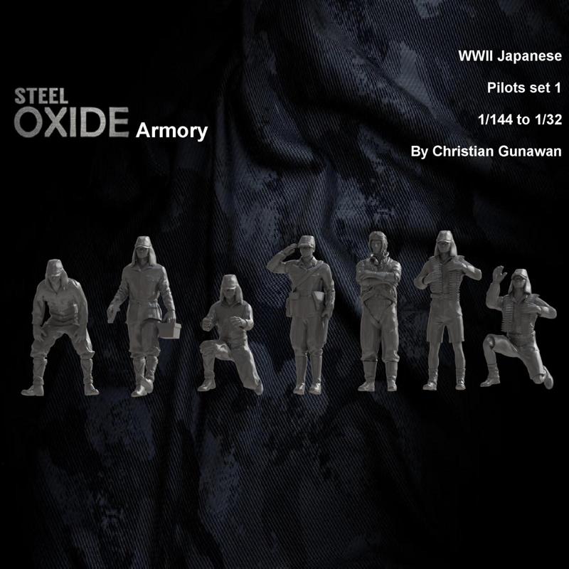 WWII Japanese airfield crew set 1