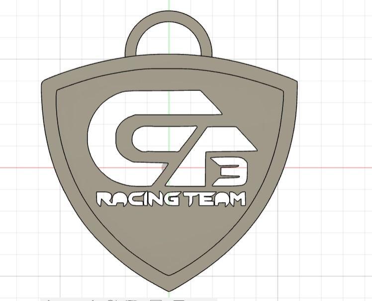 gt3 racing team key ring