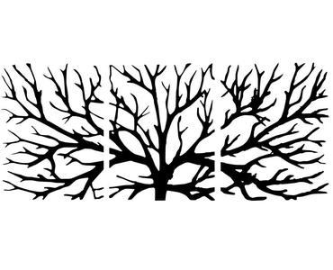 Laser cut wall art tree