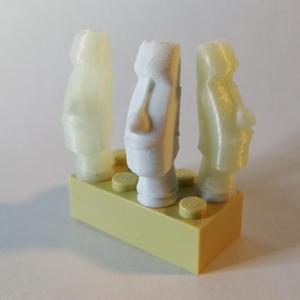 BRICK compatible moai head on easter island