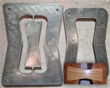 Bowtie router inlay template set - 2 sizes