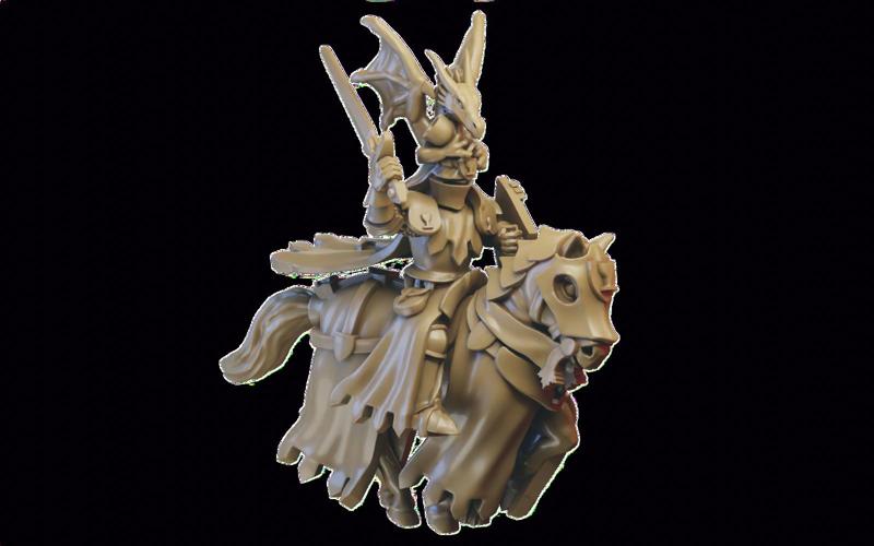 Knight of the Grail character miniature (32mm, modular)