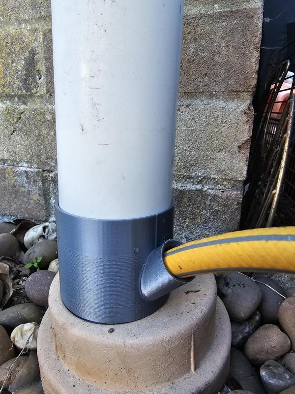 Rainwater pipe hose drain