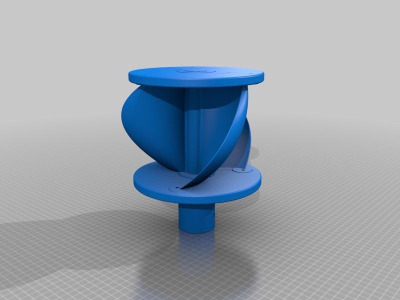 vertical axis wind turbine generator 3 sails design