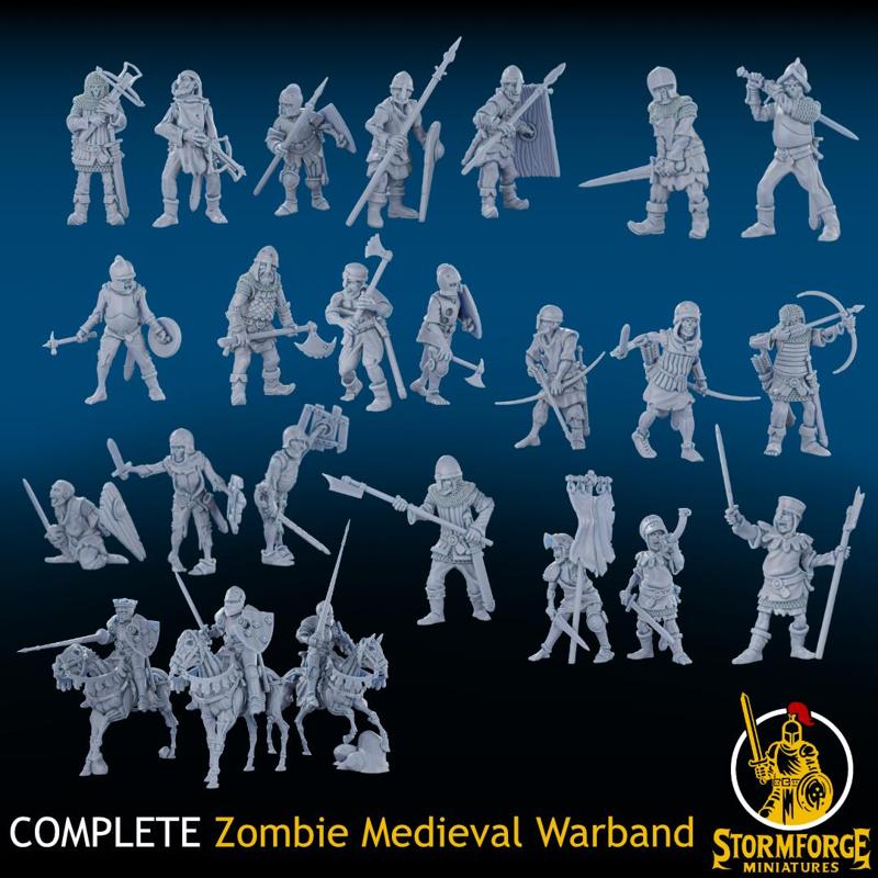 COMPLETE Zombie Medieval Warband