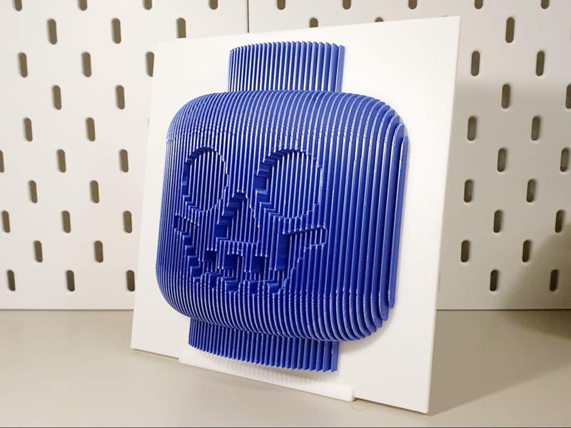 Scultura a strati - LEGObrick skull