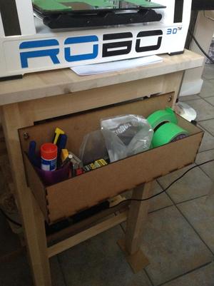 Lasercut utility rack/shelf for Ikea Bekvam kitchen island.