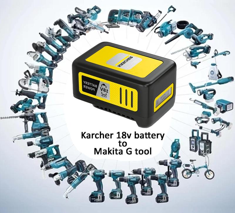 Karcher 18v battery to Makita BL G 18v series tools
