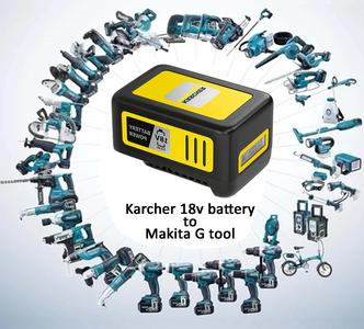 Karcher 18v battery to Makita BL G 18v series tools
