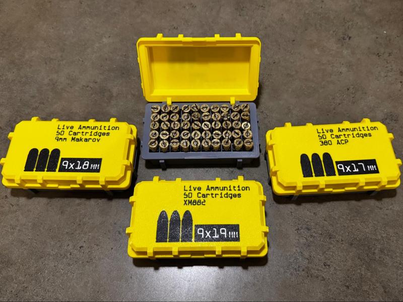 9mm Ammo Boxes Inspired by the game Starfield