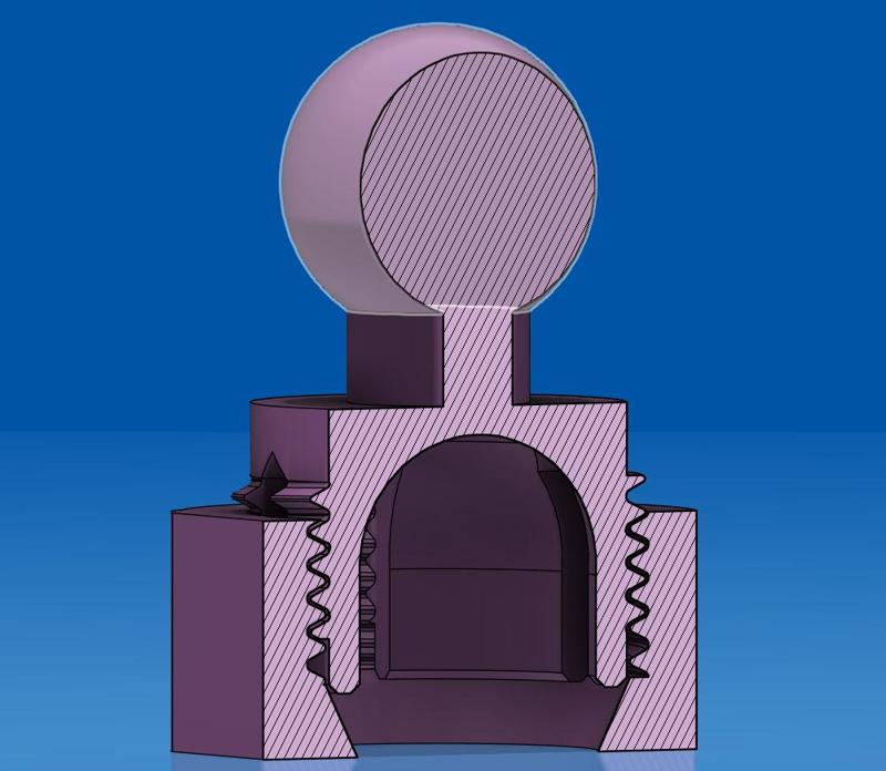 Auto Phone Mount Adapter (Ball joint and Nut)