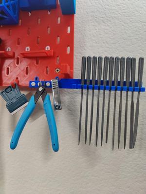 Skadis magnet and  harbor freight files holder