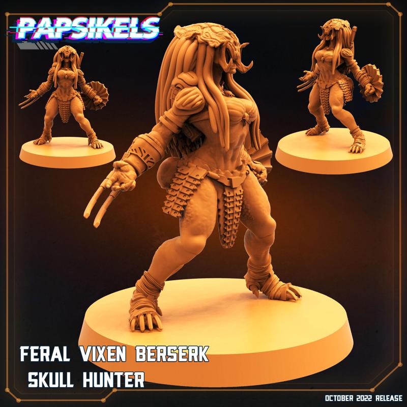 FERAL VIXEN BERSERK SKULL HUNTER