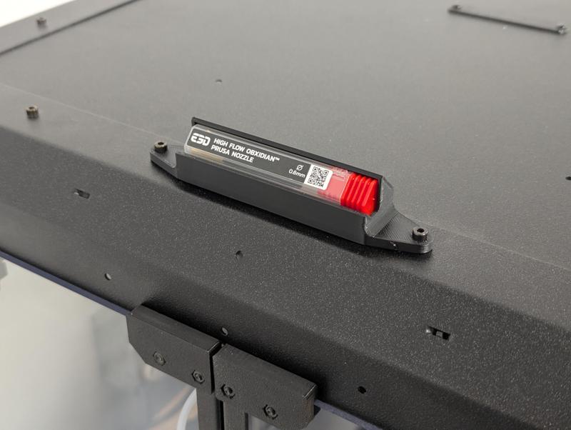 Nozzle Holder / Identifier for Prusa Enclosure