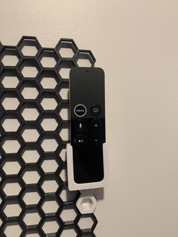 Apple TV Remote Holder for HSW / Honeycomb Storage Wall