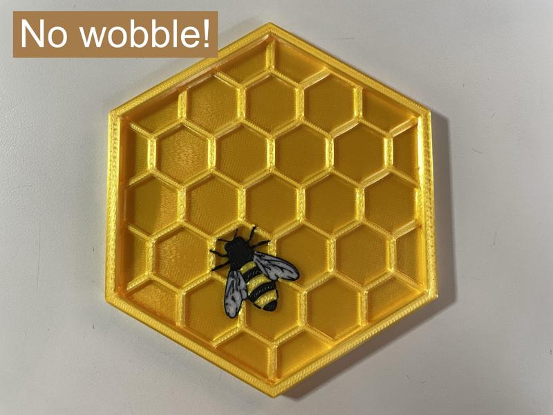 Honeycomb Coaster with Bee