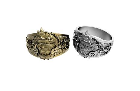 Viking dragon ring