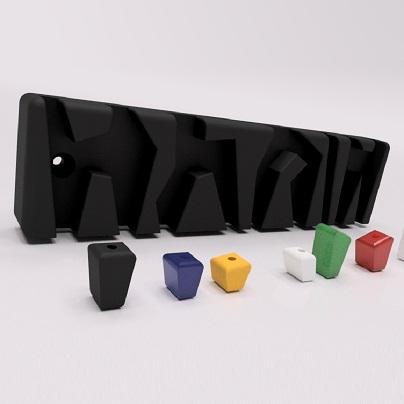 CLIMBING HANGING KEY HOLDER WITH NUTS