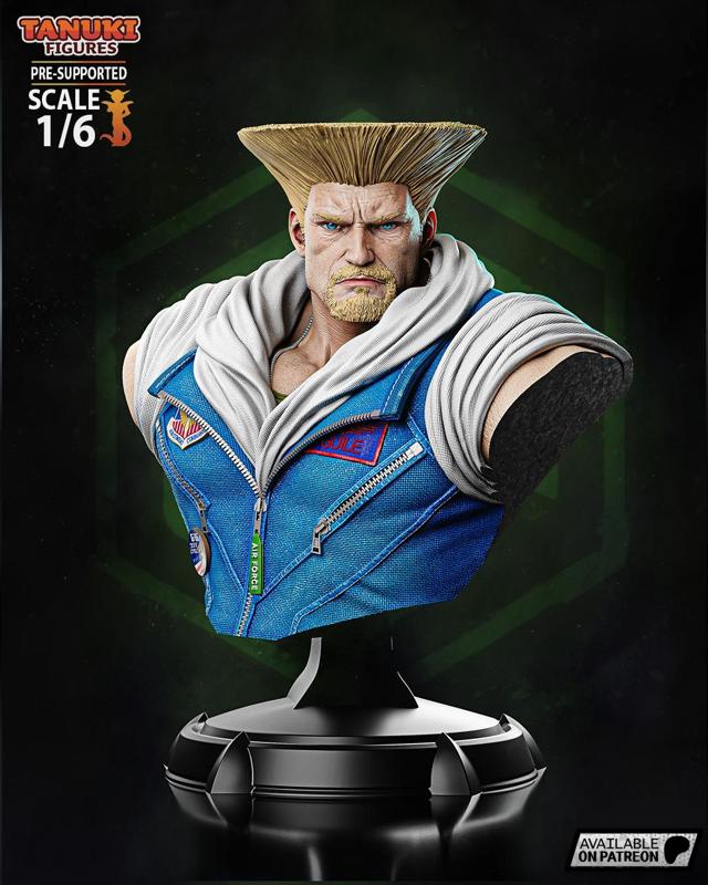 Guile - Street Fighter - Bust