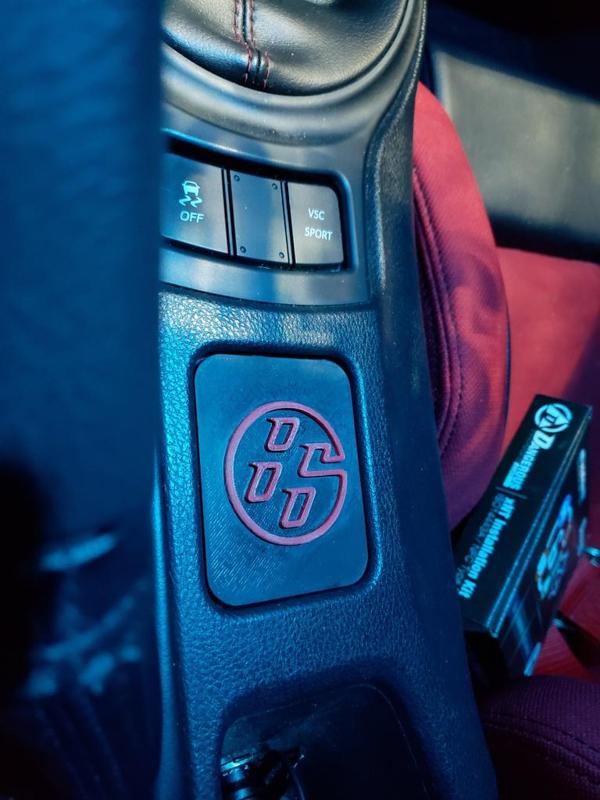 Scion FR-S, Subaru BRZ, Toyota GT86 center plaque + logo