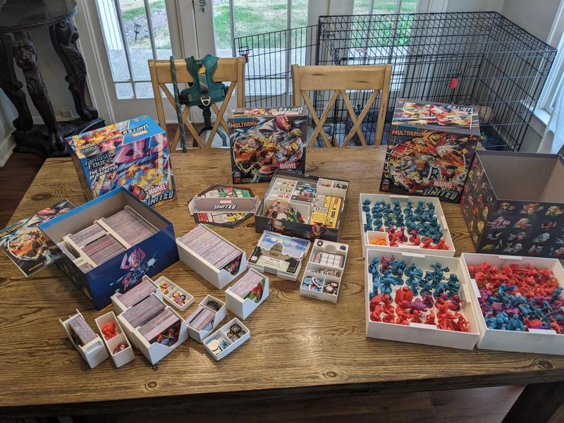 Marvel United Multiverse Organizer for the Omniverse Pledge in 3 Boxes