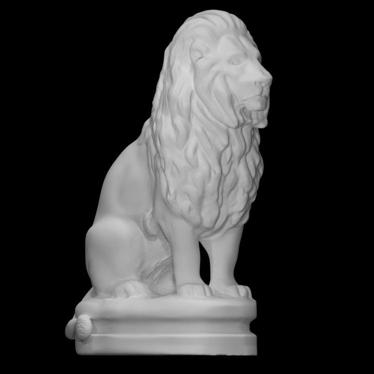Seated lion No1