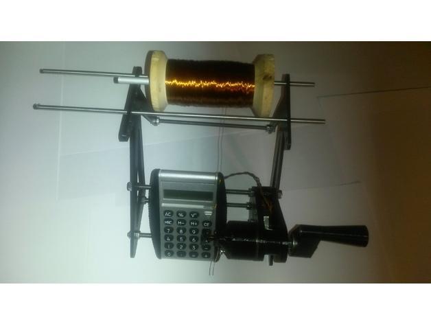 Magnet wire coil winder