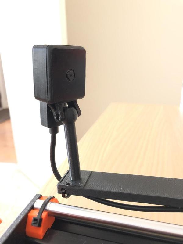 Housing for Raspberry Pi Camera with ribbon to HDMI adapter