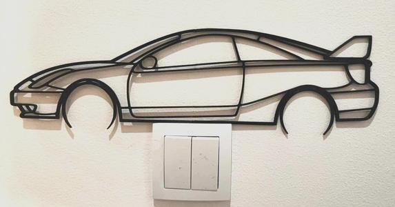 Toyota Celica WallArt Outline Silhouette