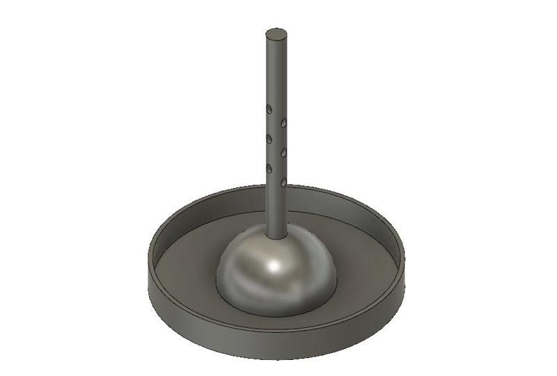 Lost PLA casting Tree - a casting base and sprue system