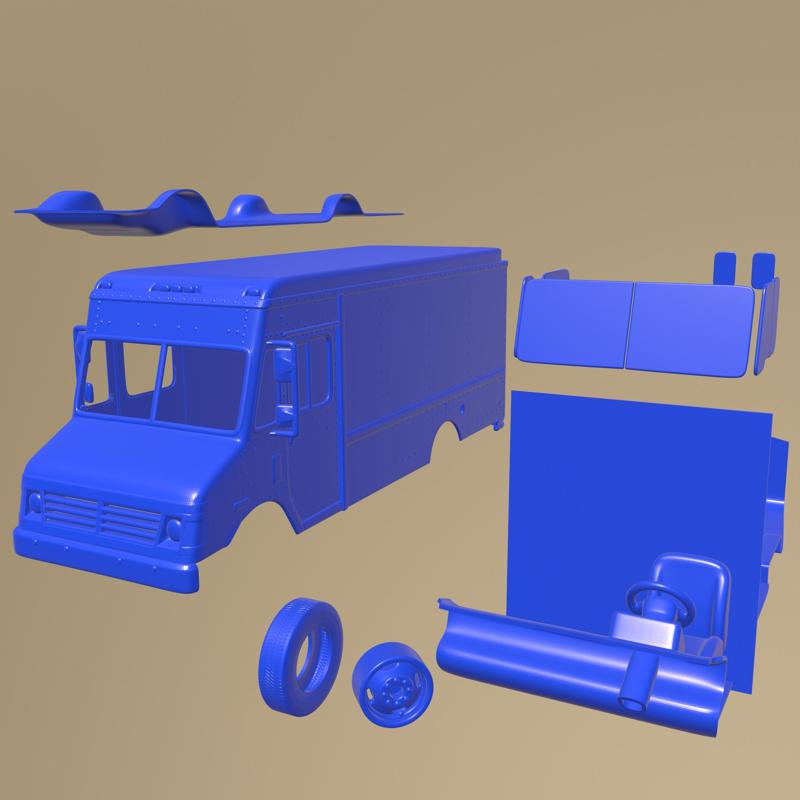 Chevrolet P30 Van 1995  PRINTABLE CAR IN SEPARATE PARTS