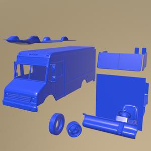 Chevrolet P30 Van 1995  PRINTABLE CAR IN SEPARATE PARTS
