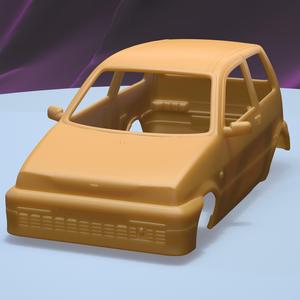 FIAT CINQUECENTO 1991 (1/24) printable car body