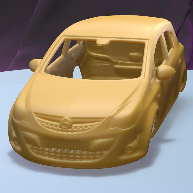 OPEL CORSA D 5-DOOR 2011 (1/24) printable car body