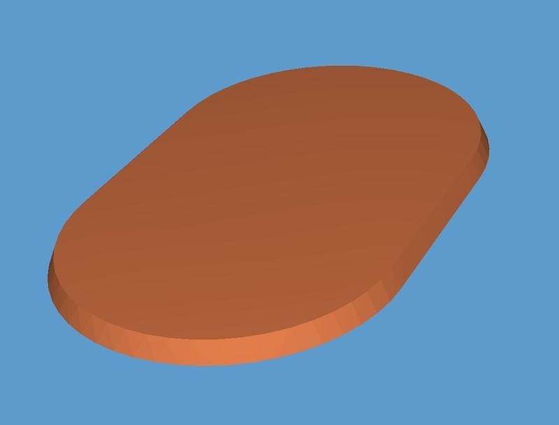 50 x 80mm Bases for Wargaming