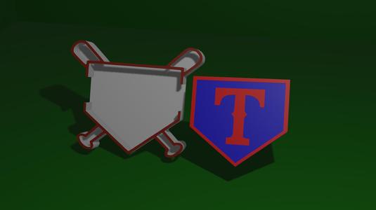 Texas Rangers Drink Coaster and Holder