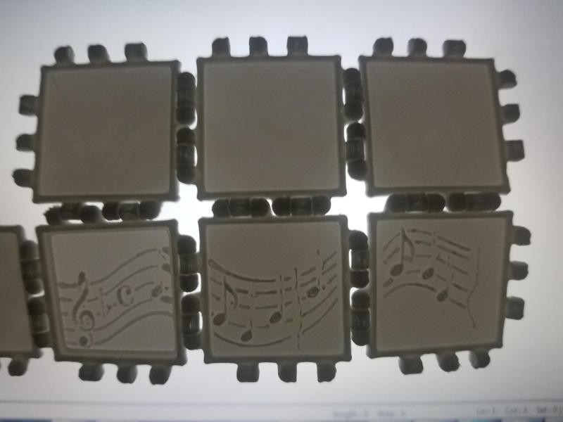 Polypanels Square Musical Scale Lithophane