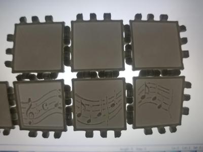 Polypanels Square Musical Scale Lithophane