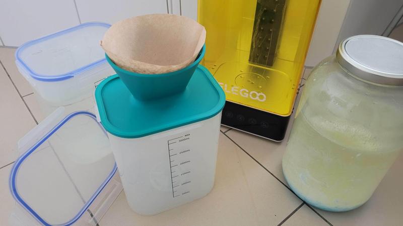 Funnel for Elegoo Mercury wash-and-cure