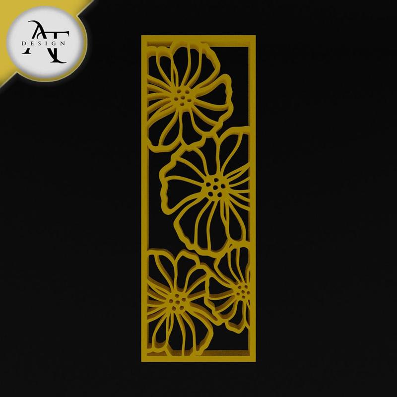 Flowers - Line Art - 2D Wall Art Decor