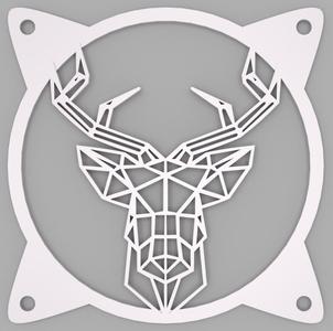 Geometric polygon Deer FAN COVER 120 mm