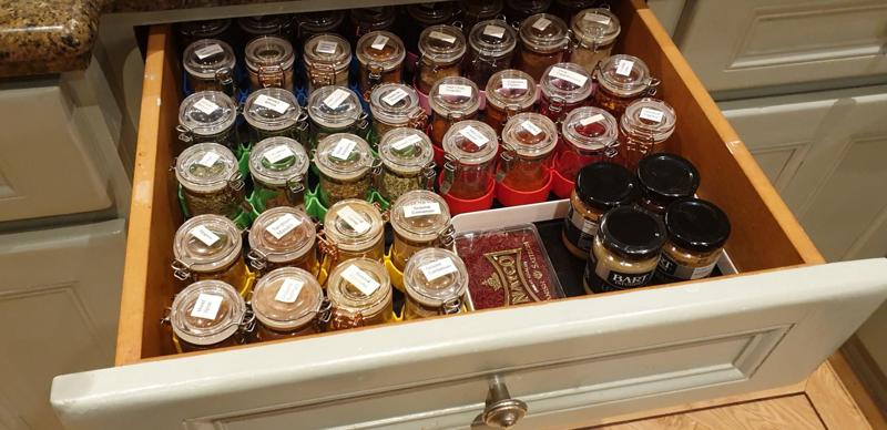 Spice Drawer Organizer
