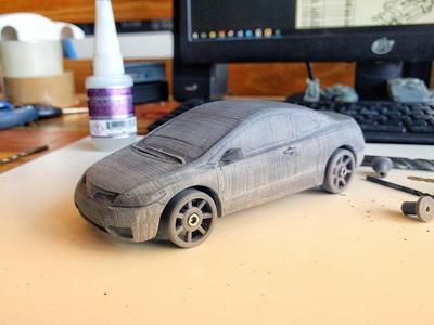 Honda Civic 2007 coupe body for OpenZ v16c chassis