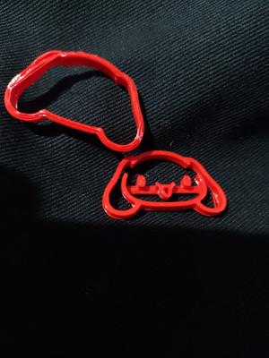 mini cutter and stamp for cinnamonroll clay