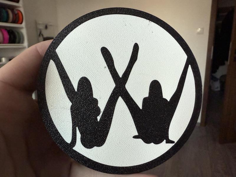 Volkswagen strippers logo coaster