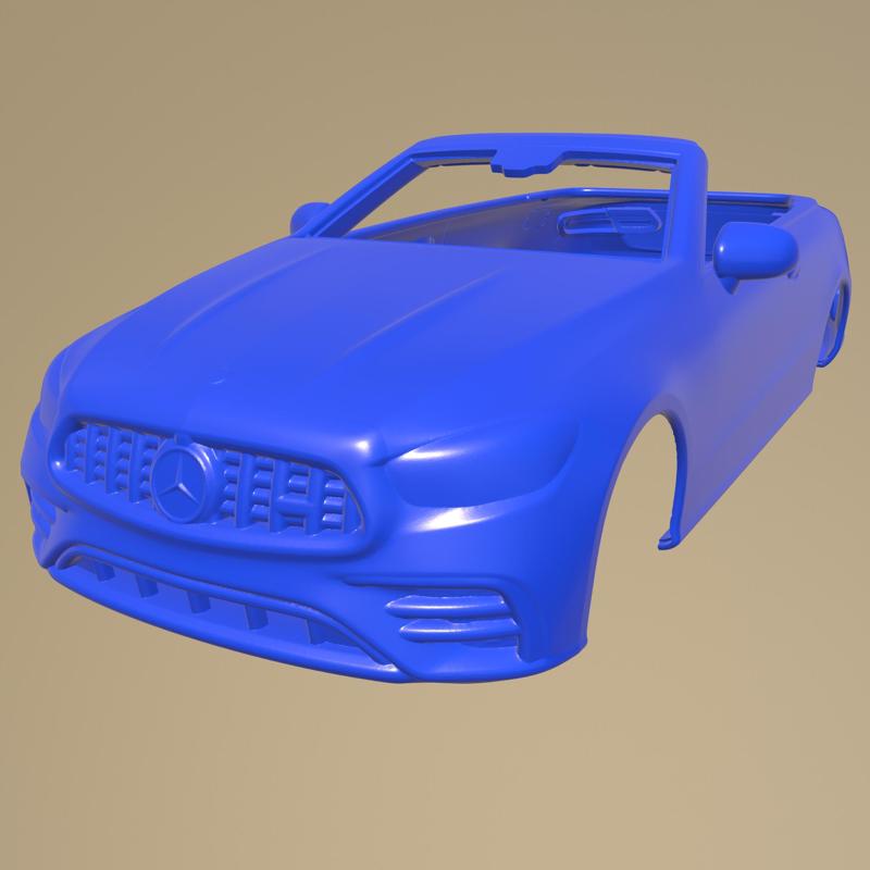 Mercedes Benz E53 Cabrio Amg 2021 PRINTABLE CAR BODY