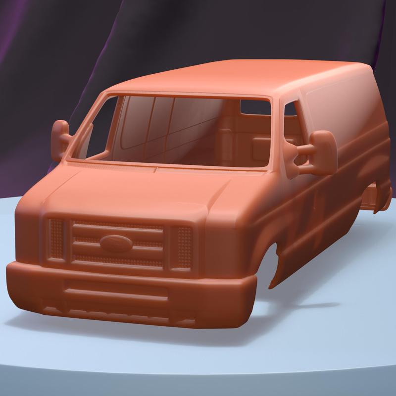 FORD E-SERIES VAN 2011 (1/24) printable car body